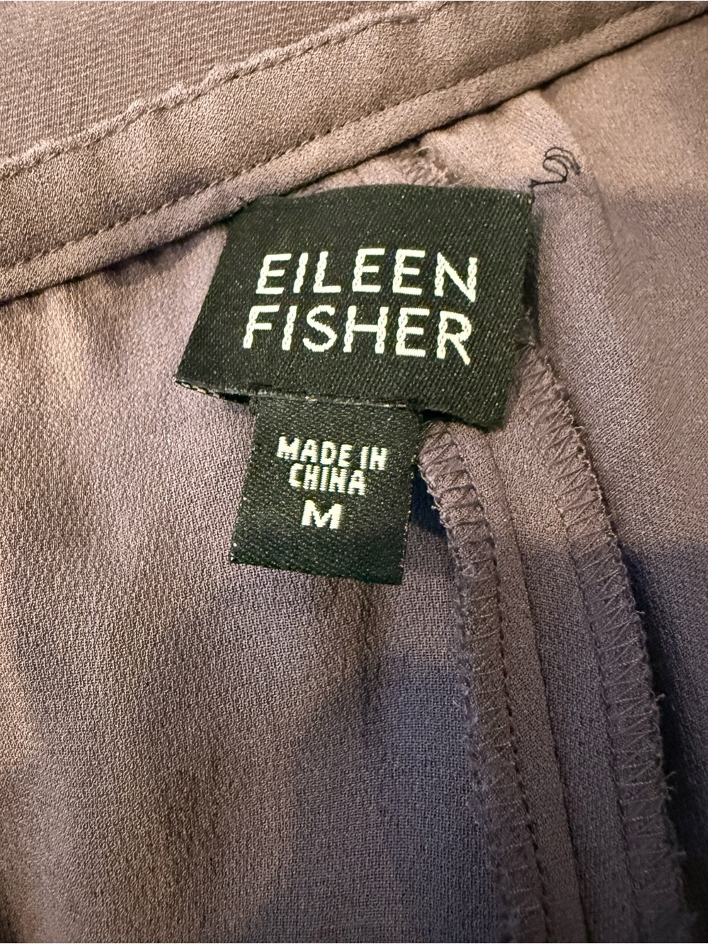 Eileen Fisher Silk Wide Leg Flowy Pants Size M - Picture 4 of 6